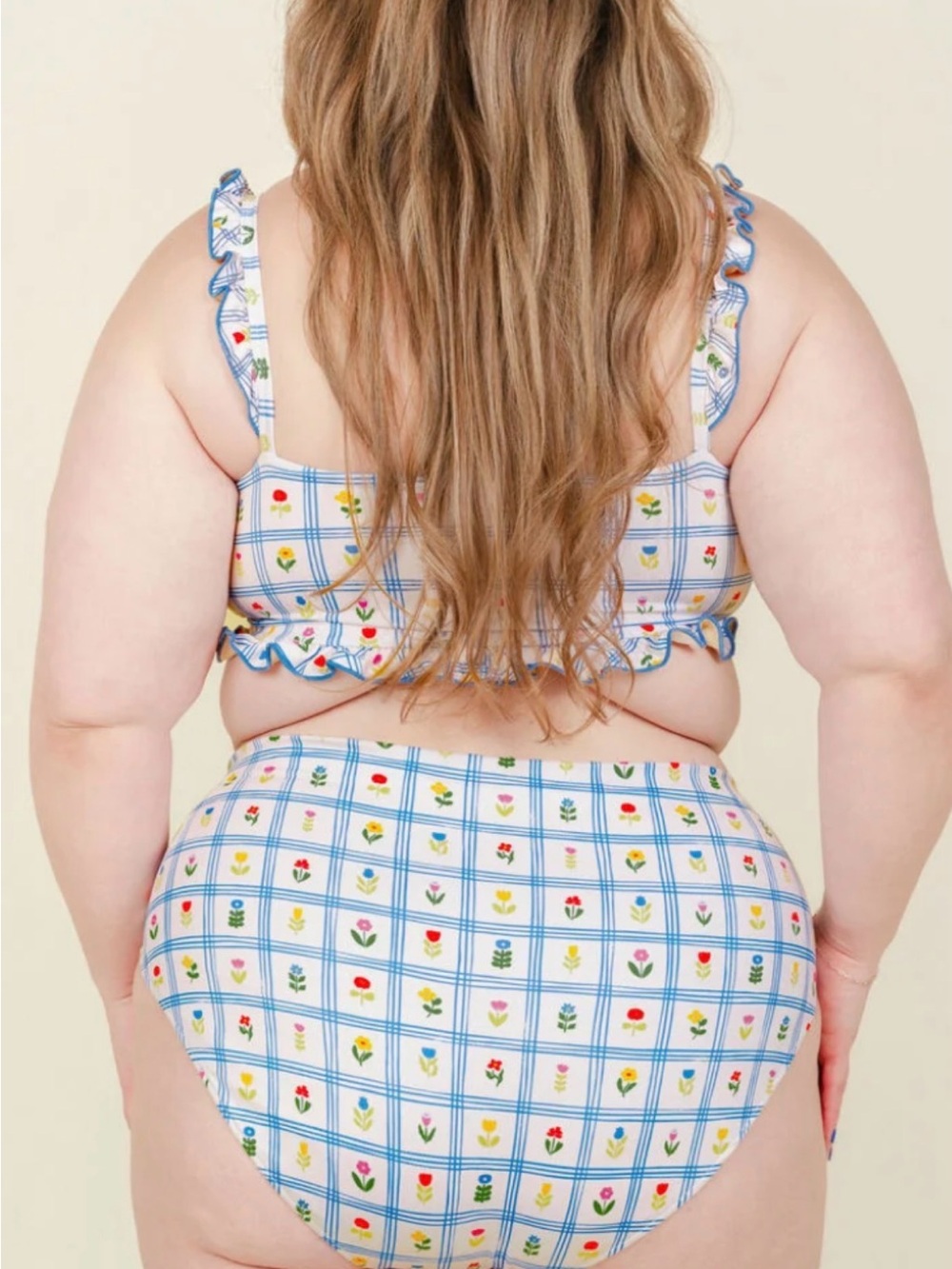 NWT Kitty and Vibe High Waisted Full Coverage Bottoms in Wildflower